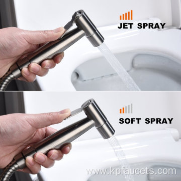 Handheld Shattaf Brushed Nickel Bidet Sprayer Set